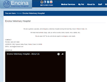 Tablet Screenshot of encinavet.com